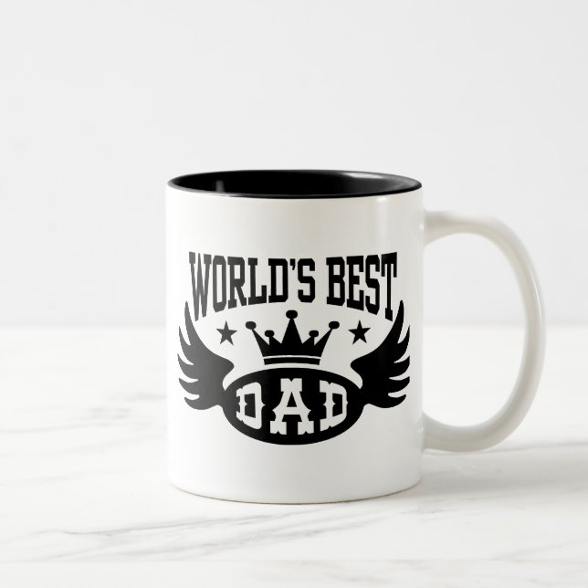 World's Best Dad Two-Tone Coffee Mug (Right)