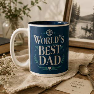 World's Best Dad Two-Tone Coffee Mug