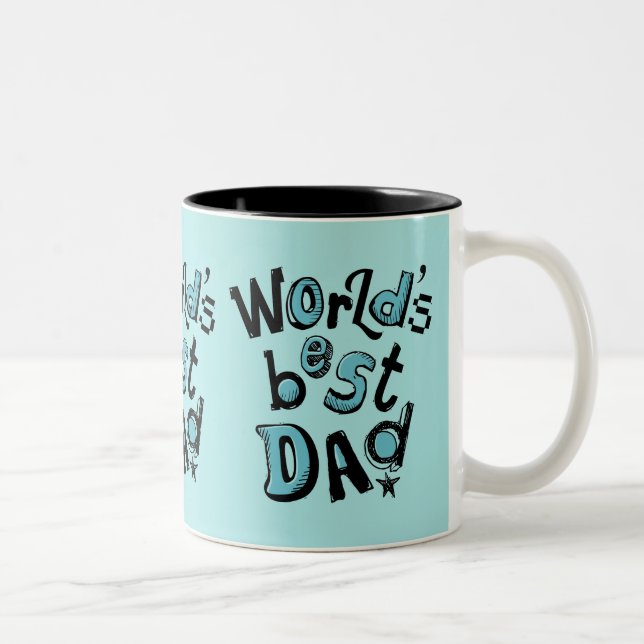 World's Best Dad Two-Tone Coffee Mug (Right)