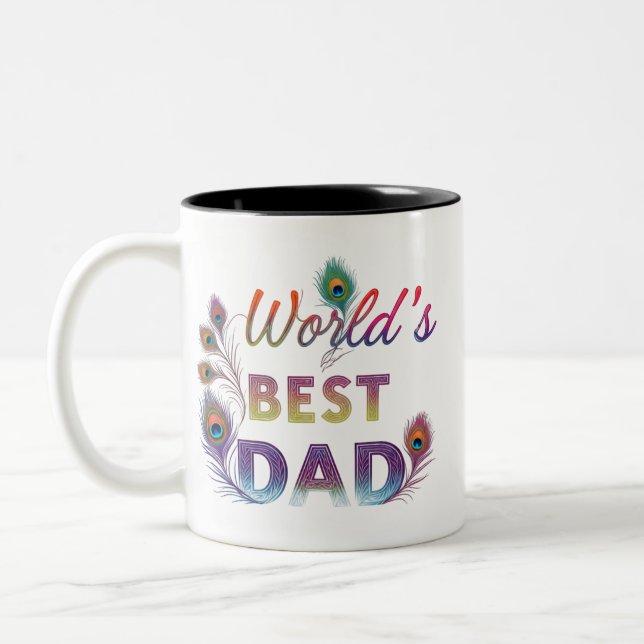 World's Best Dad Two-Tone Mug (11 oz)   (Left)