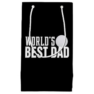 World's Best Dad Typography Golf   Gift Bag