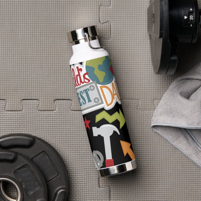 World's Best Dad Water Bottle (Gym)