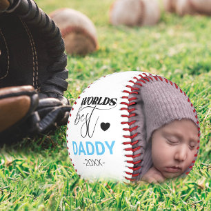 Worlds Best Daddy   2 Photo Collage Unique  Baseball
