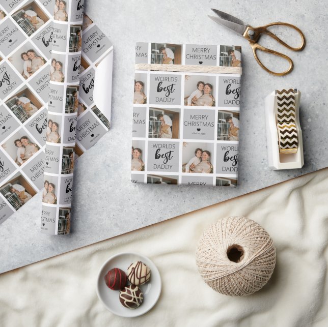 Worlds Best Daddy 2 Photo Wrapping Paper (Crafts)