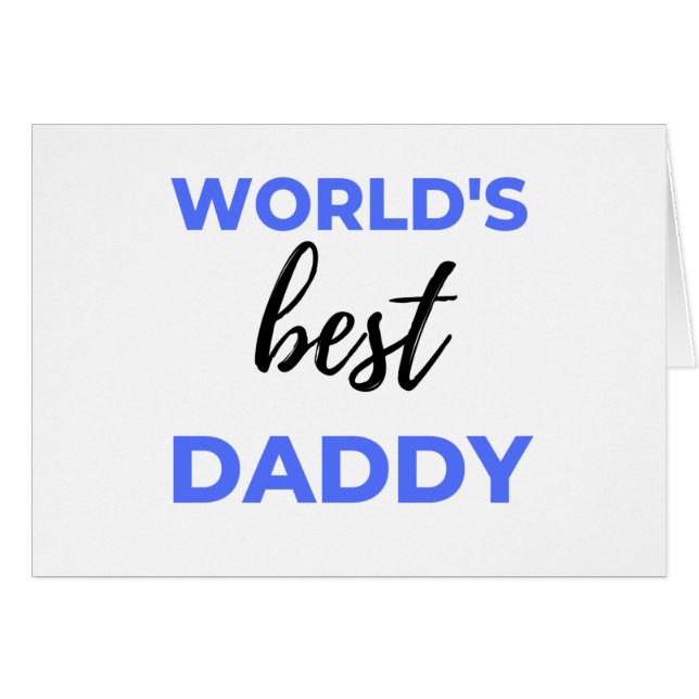 World's Best Daddy bl (Front Horizontal)