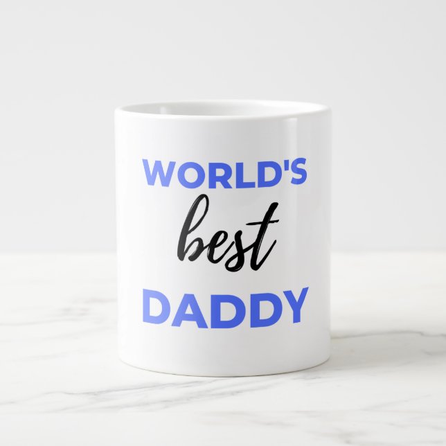 World's Best Daddy bl Large Coffee Mug (Front)