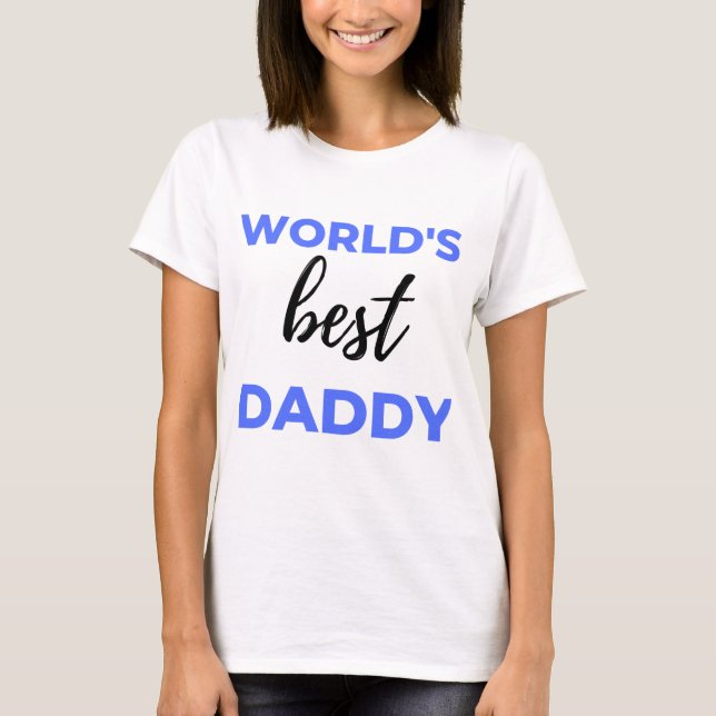 World's Best Daddy bl T-Shirt (Front)