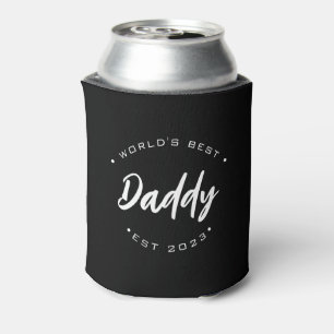 World's Best Daddy Customisable established year Can Cooler
