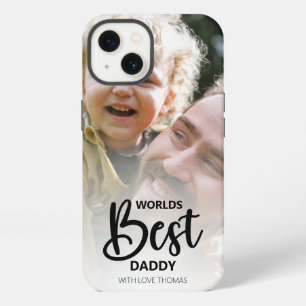 Worlds Best Daddy Modern Photo Collage iPhone 13 Case