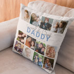 Worlds Best Daddy | Photo Collage Cushion<br><div class="desc">Are you searching for the perfect Father's Day gift? Look no further than this unique 12-photo collage pillow! Show your love and appreciation for the special Fathers, Daddy, Dads, Papas, and step or bonus parents in your life. Customise the pillow with a template that reads "World's Best Daddy" and includes...</div>