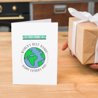 World's Best Daddy Whimsy Globe Father's Day