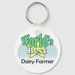 World's Best Dairy Farmer Key Ring