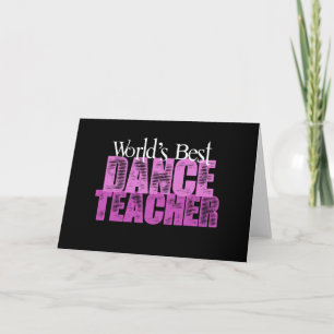 World's Best Dance Teacher Card