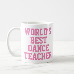 World's Best Dance Teacher Gift Mug Red