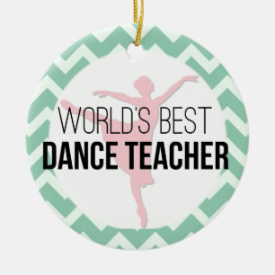 World's Best Dance Teacher One-Sided Ornament