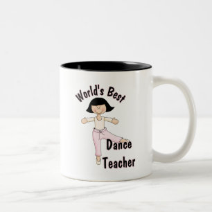 World's Best Dance Teacher Two-Tone Coffee Mug