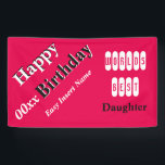 World's Best Daughter Banner<br><div class="desc">Make Your Daughter Smile With This Delightful Custom Made To Order Banner Just For Her. This banner is super easy to edit plus you can pick mix & match your favourite colours. Every order helps my (Lifelong Rescue Mission) at no additional cost to you. Apply today's savings code as seen...</div>