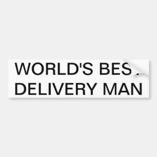 World's Best Delivery Man Bumper Sticker