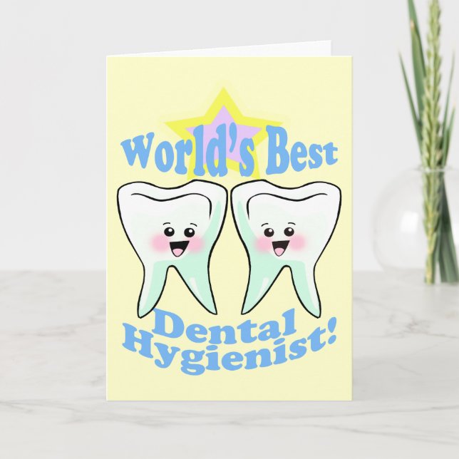 Worlds Best Dental Hygienist Card (Front)