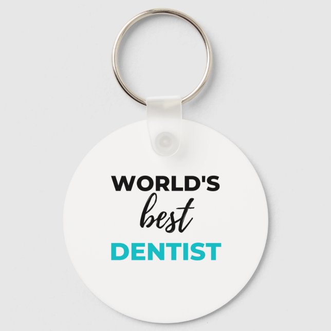World's Best Dentist 2 Key Ring (Front)