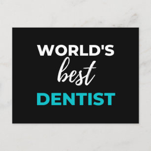 World's Best Dentist Holiday Postcard