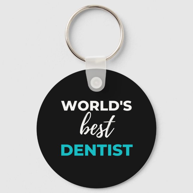 World's Best Dentist Key Ring (Front)