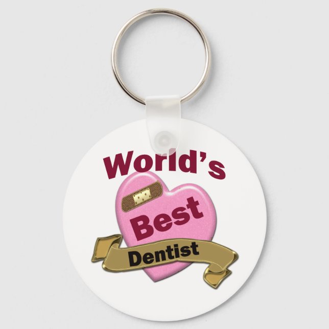 World's Best Dentist Key Ring (Front)