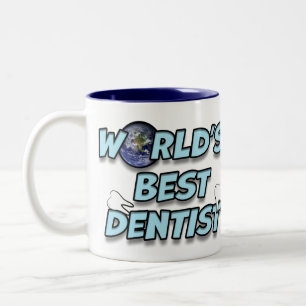 Worlds Best Dentist Two-Tone Coffee Mug