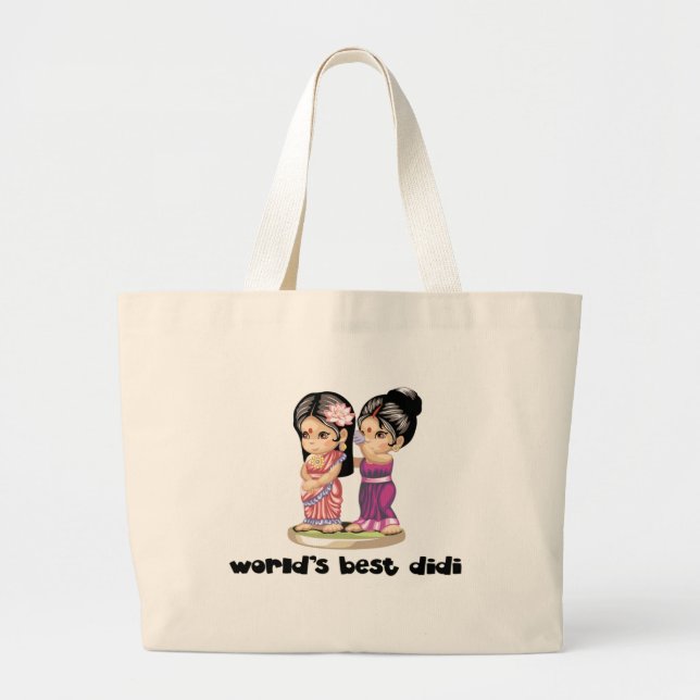 World's Best Didi Large Tote Bag (Front)