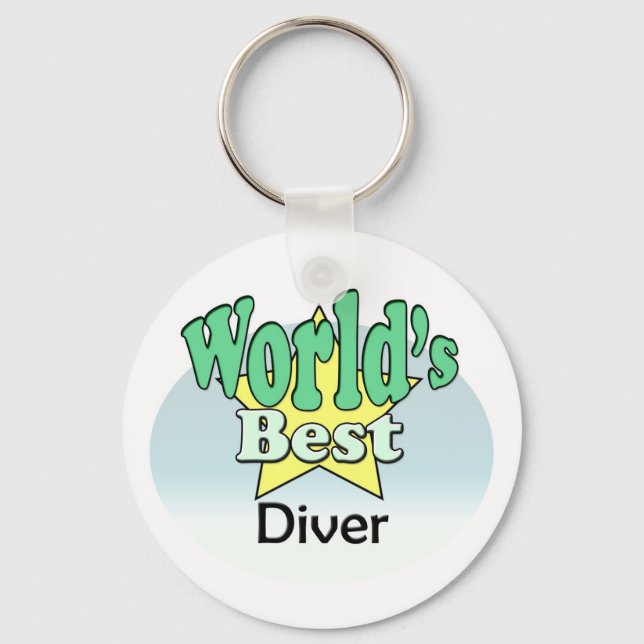 World's Best Diver Key Ring (Front)