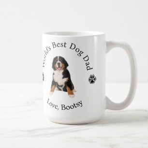 World's Best Dog Dad Bernese Mountain Personalize Coffee Mug
