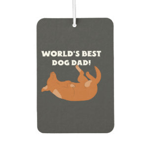 World's Best Dog Dad! Car Air Freshener