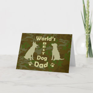 World's Best Dog Dad Card