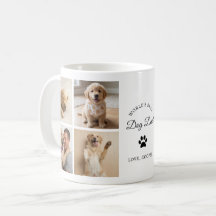 World's Best Dog Dad Custom Photo Collage Mug