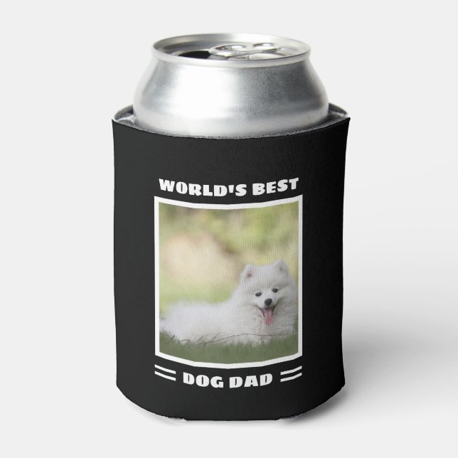 World's Best Dog Dad Custom Photo Personalised Can Can Cooler (Can Front)