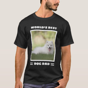 World's Best Dog Dad Custom Photo Personalised T-Shirt