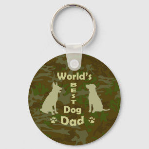 World's Best Dog Dad Key Ring
