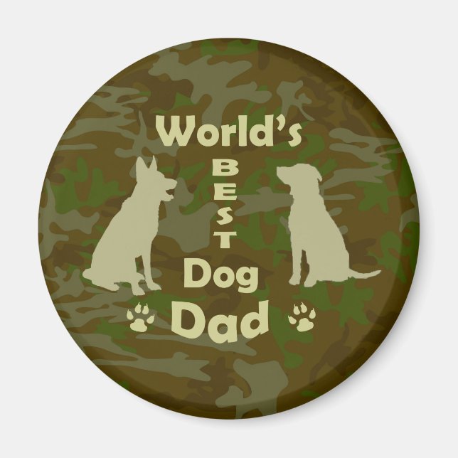 World's Best Dog Dad Magnet (Front)