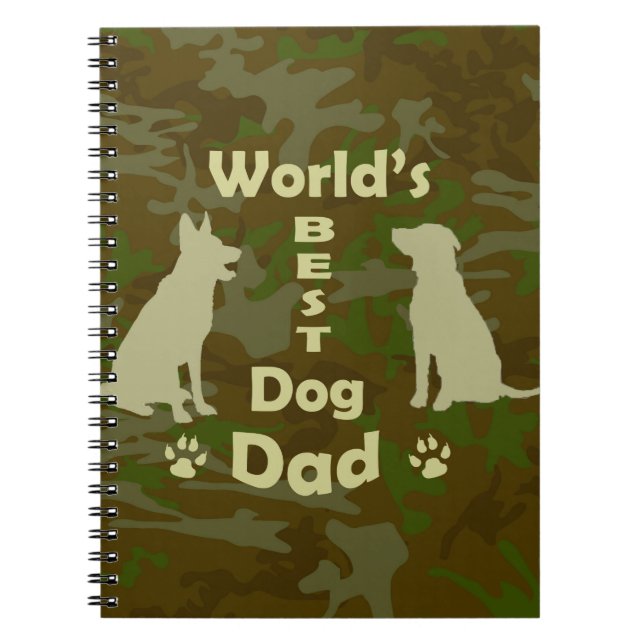 World's Best Dog Dad Notebook (Front)