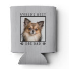 World's Best Dog Dad Paw Prints Pet Photo Rustic