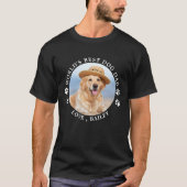 World's Best Dog Dad Personalised Cute Pet Photo T-Shirt (Front)