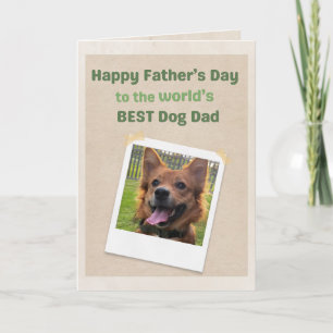 World's Best Dog Dad Personalised Father's Day Card