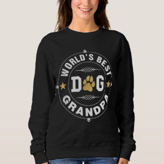 World's Best Dog Grandpa Pet Owner Rescue Grandpaw Sweatshirt