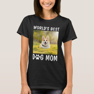 World's Best Dog Mum Personalised Pet Photo T-Shirt