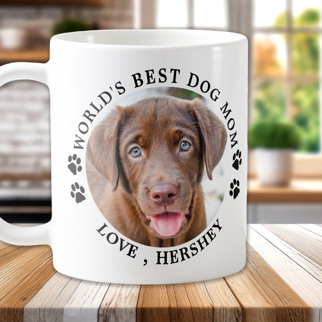 World's Best Dog Mum Personalised Pet Picture Coffee Mug (Creator Uploaded)