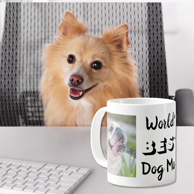 World's Best Dog Mum Personalised Photos Coffee Mug (Creator Uploaded)