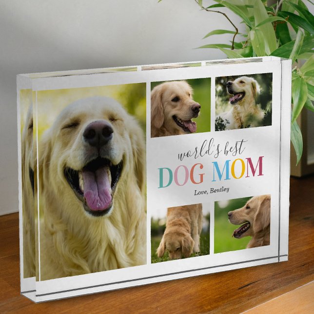 World's Best Dog Mum Photo Collage Block (Creator Uploaded)