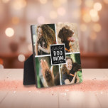 'Worlds Best Dog Mum' Photo Collage Plaque<br><div class="desc">Show off your dog mum status with this cute photo collage plaque featuring four square photos of you and your pet. "Worlds Best Dog Mum" appears in the centre in calligraphy script and fun lettered typography on a black square with a cute white heart. Personalise by adding name/s.</div>