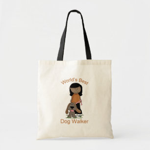 World's Best Dog Walker - African American Tote Bag