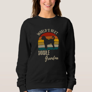 World's Best Doodle Grandma Funny Goldendoodle Gra Sweatshirt